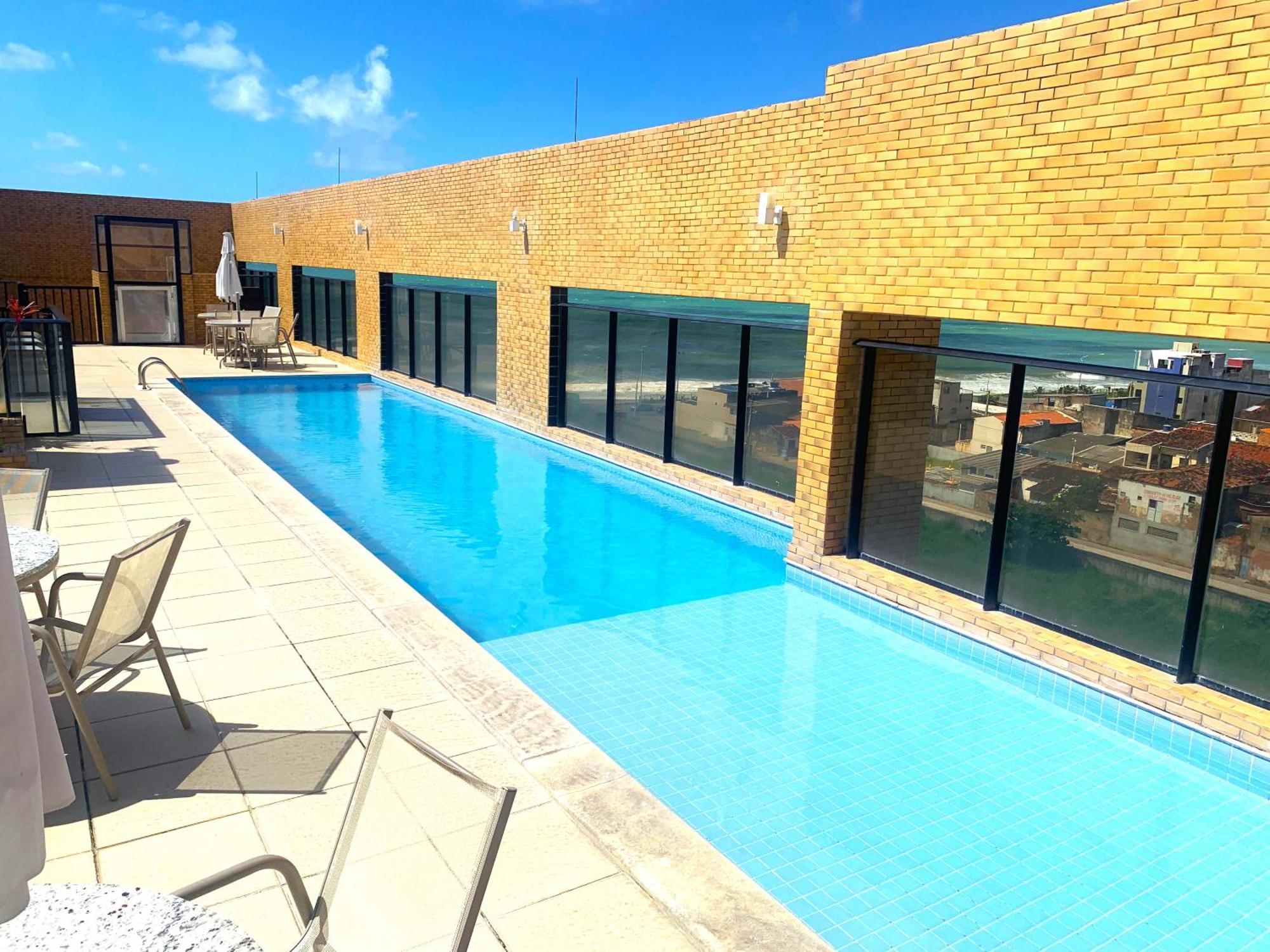 Apartamento 50M Praia- Piscina - Vista Mar - Academia - Maceió エクステリア 写真